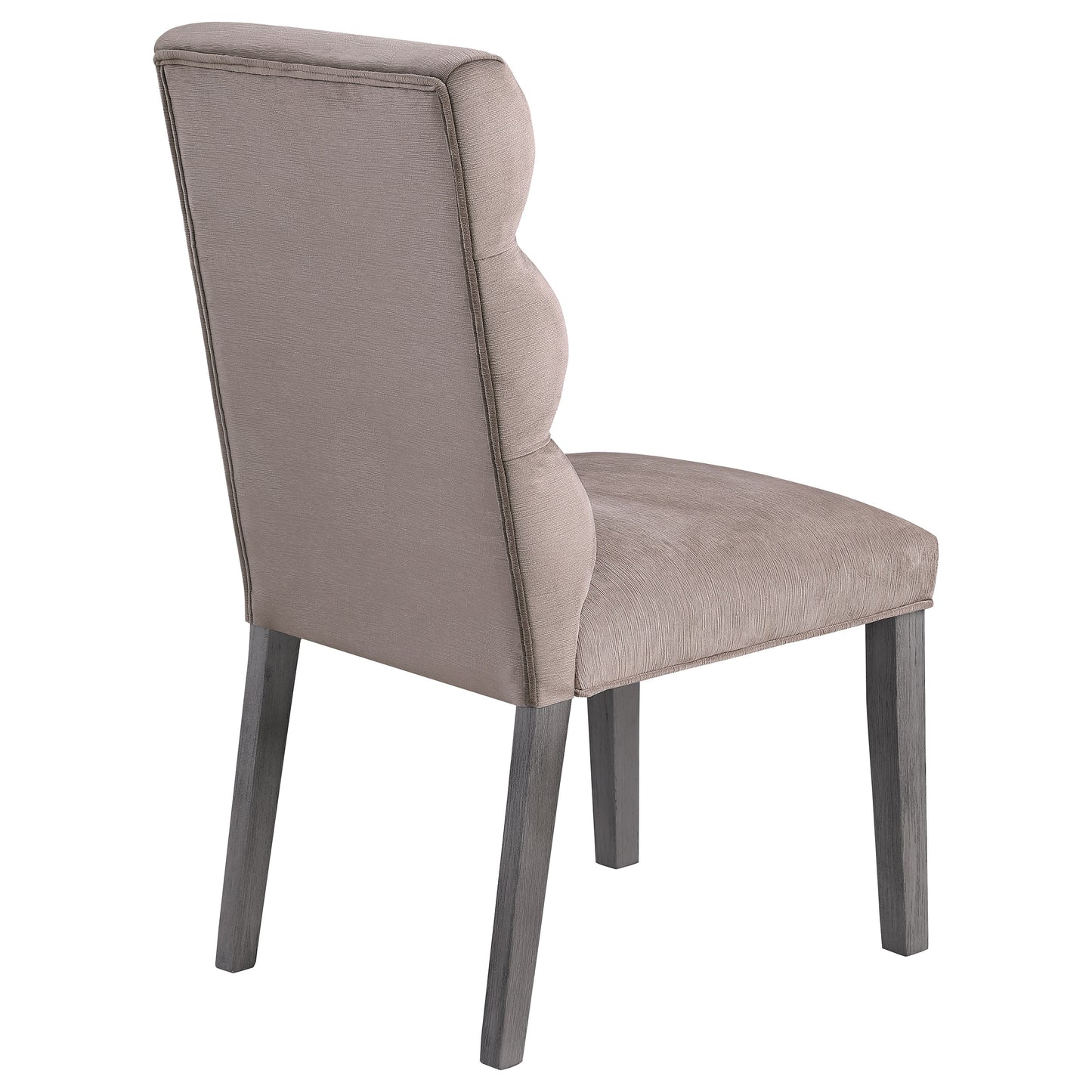 claude velvet upholstered dining side chair ash (set of 2)