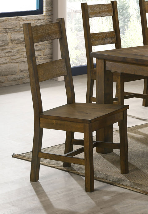Lawler Dining Side Chair Rustic Golden Brown (Set of 2)Rustic Golden Brown