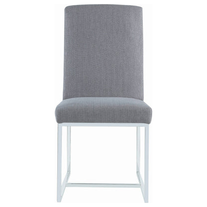 Landon Upholstered Dining Side Chair Grey (Set of 2)Grey