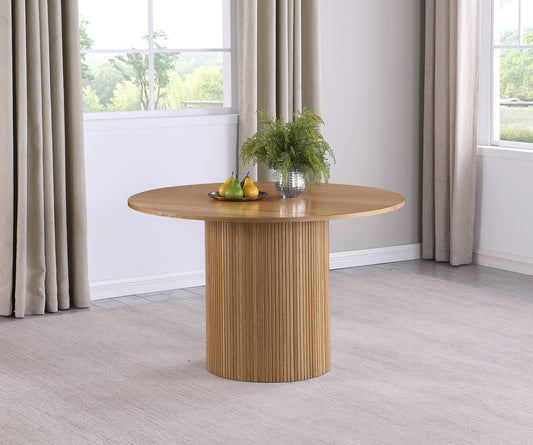 Blake Round 48-inch Wood Top Dining Table Natural