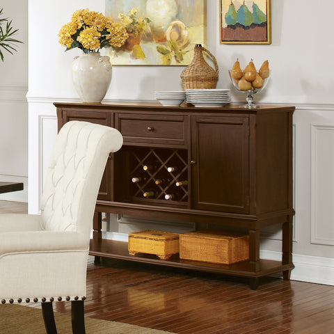 Toscano 2-door Sideboard Buffet Cabinet Rustic EspressoRustic Espresso