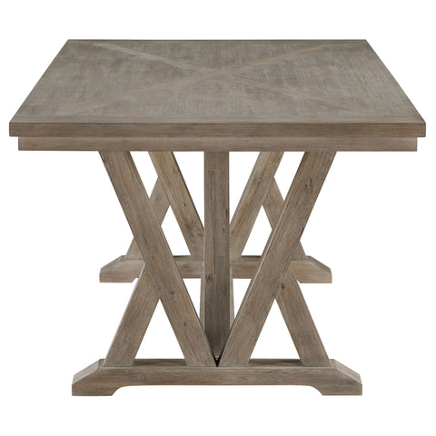 Jenson 7-piece Rectangular Dining Table Set Coastal GreyCoastal Grey