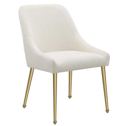 Shania Upholstered Dining Side Chair Ivory (Set of 2)