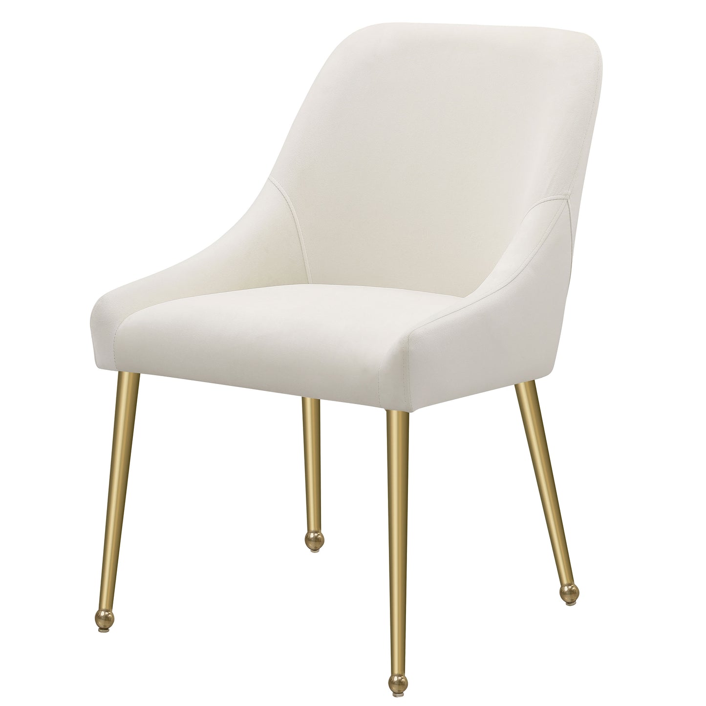 shania upholstered dining side chair ivory (set of 2)