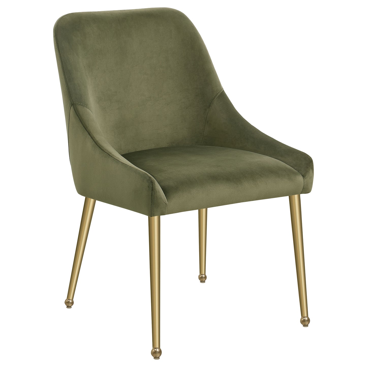 shania upholstered dining side chair olive (set of 2)