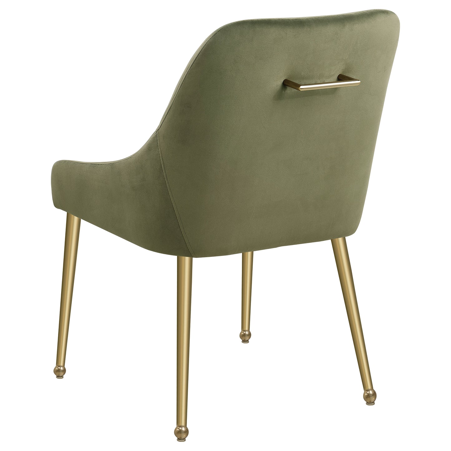 shania upholstered dining side chair olive (set of 2)