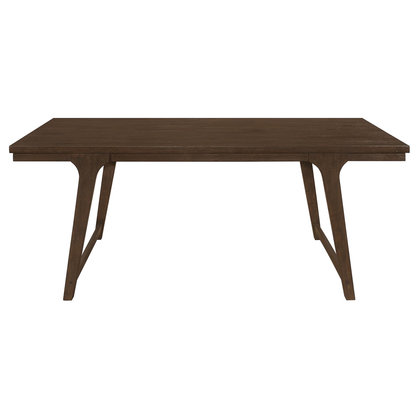 alton 6-piece rectangular dining table set brown oak