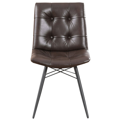 Avery Upholstered Dining Side Chair Brown (Set of 4)Brown