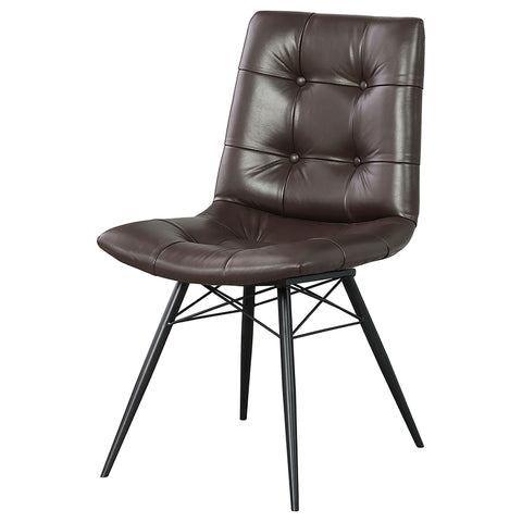 Avery Upholstered Dining Side Chair Brown (Set of 4)Brown