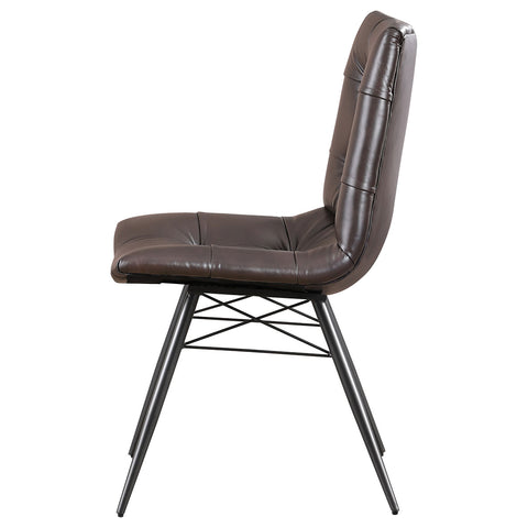 Avery Upholstered Dining Side Chair Brown (Set of 4)Brown