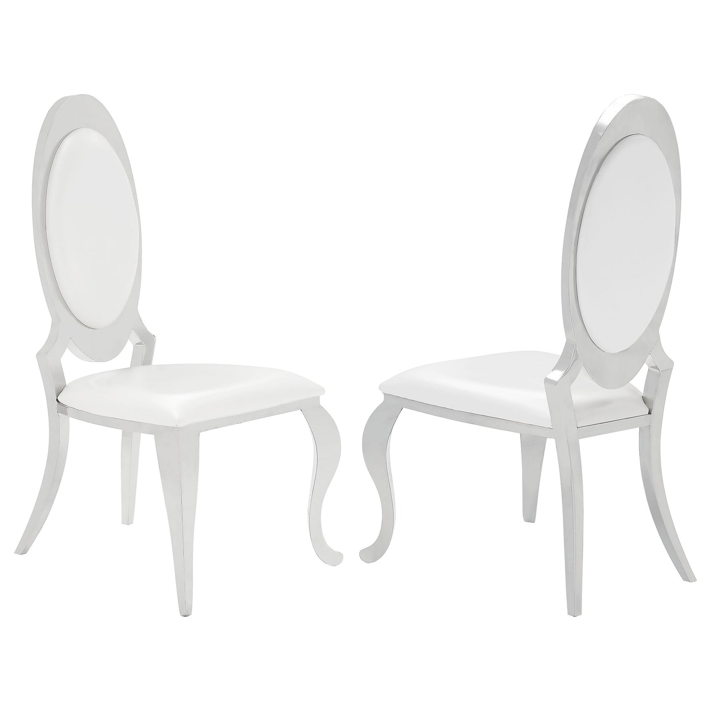 scout upholstered dining chair cream white (set of 2)cream white