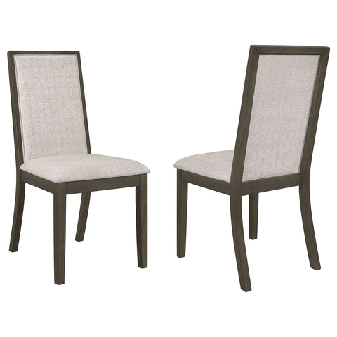 Dominick Upholstered Dining Side Chair Dark Grey (Set of 2)Dark Grey