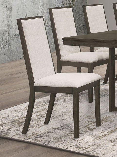 Dominick Upholstered Dining Side Chair Dark Grey (Set of 2)Dark Grey