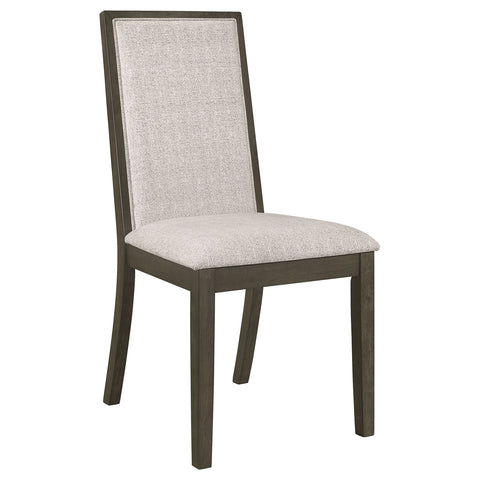 Dominick Upholstered Dining Side Chair Dark Grey (Set of 2)Dark Grey