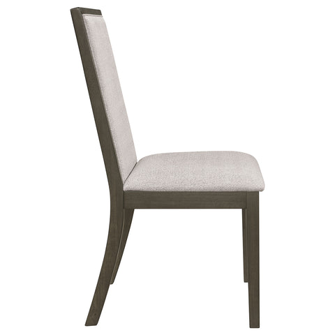 Dominick Upholstered Dining Side Chair Dark Grey (Set of 2)Dark Grey