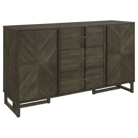Dominick 3-drawer Storage Dining Sideboard Buffet Dark GreyDark Grey
