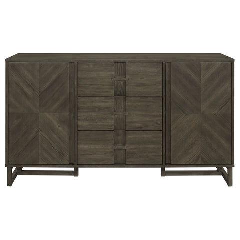 Dominick 3-drawer Storage Dining Sideboard Buffet Dark GreyDark Grey