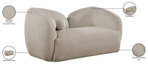 Laurel 68" Fabric Upholstered Loveseat, 1 Piece