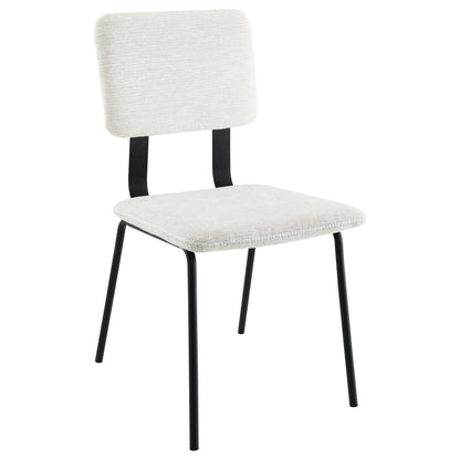 Ashlyn Fabric Upholstered Dining Side Chair White (Set of 2)