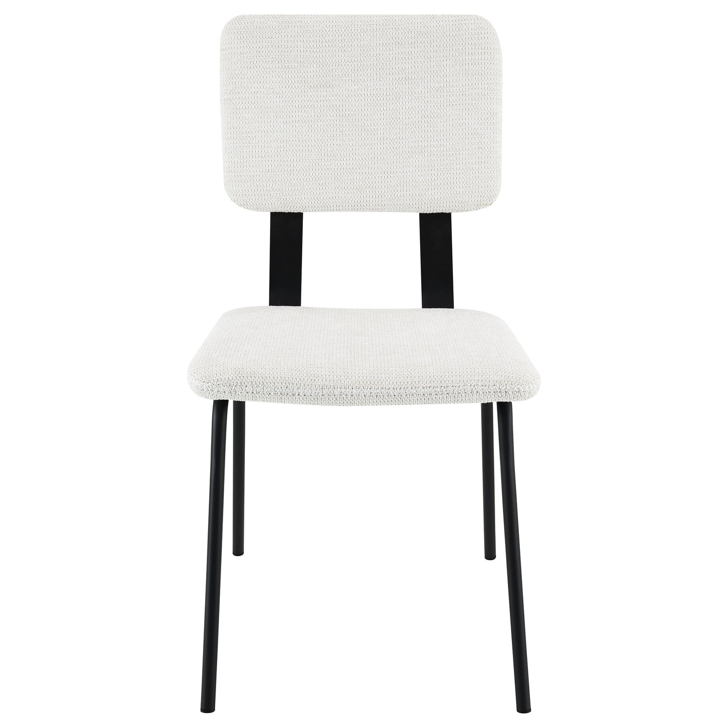 ashlyn fabric upholstered dining side chair white (set of 2)