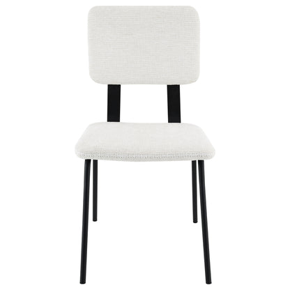 Ashlyn Fabric Upholstered Dining Side Chair White (Set of 2)