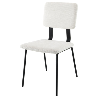 Ashlyn Fabric Upholstered Dining Side Chair White (Set of 2)