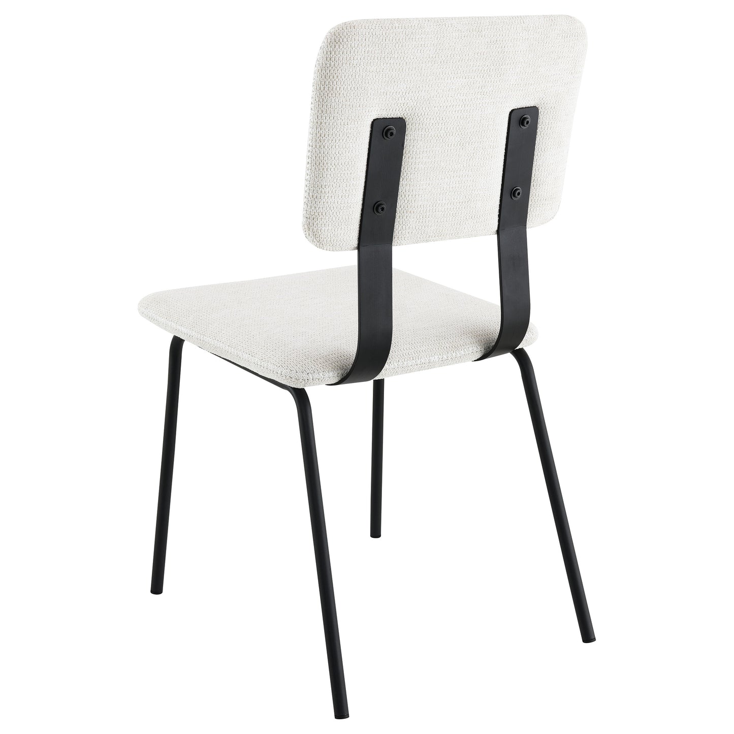 ashlyn fabric upholstered dining side chair white (set of 2)