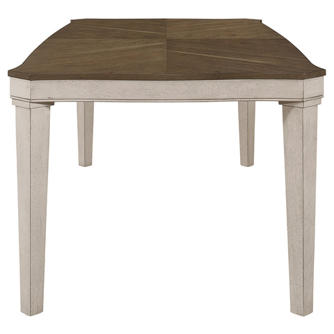 Klein 7-piece Rectangular Dining Table Set Rustic CreamRustic Cream