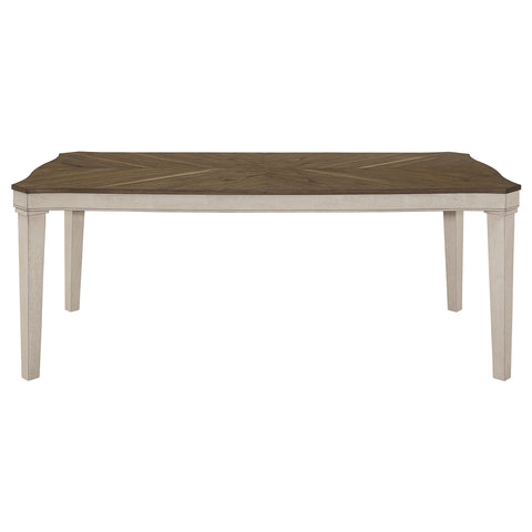 Klein Rectangular 79-inch Wood Dining Table Rustic CreamRustic Cream