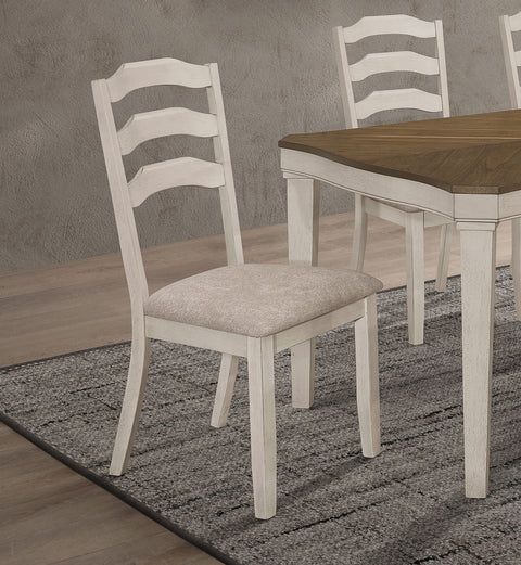 Klein Wood Dining Side Chair Rustic Cream (Set of 2)Rustic Cream