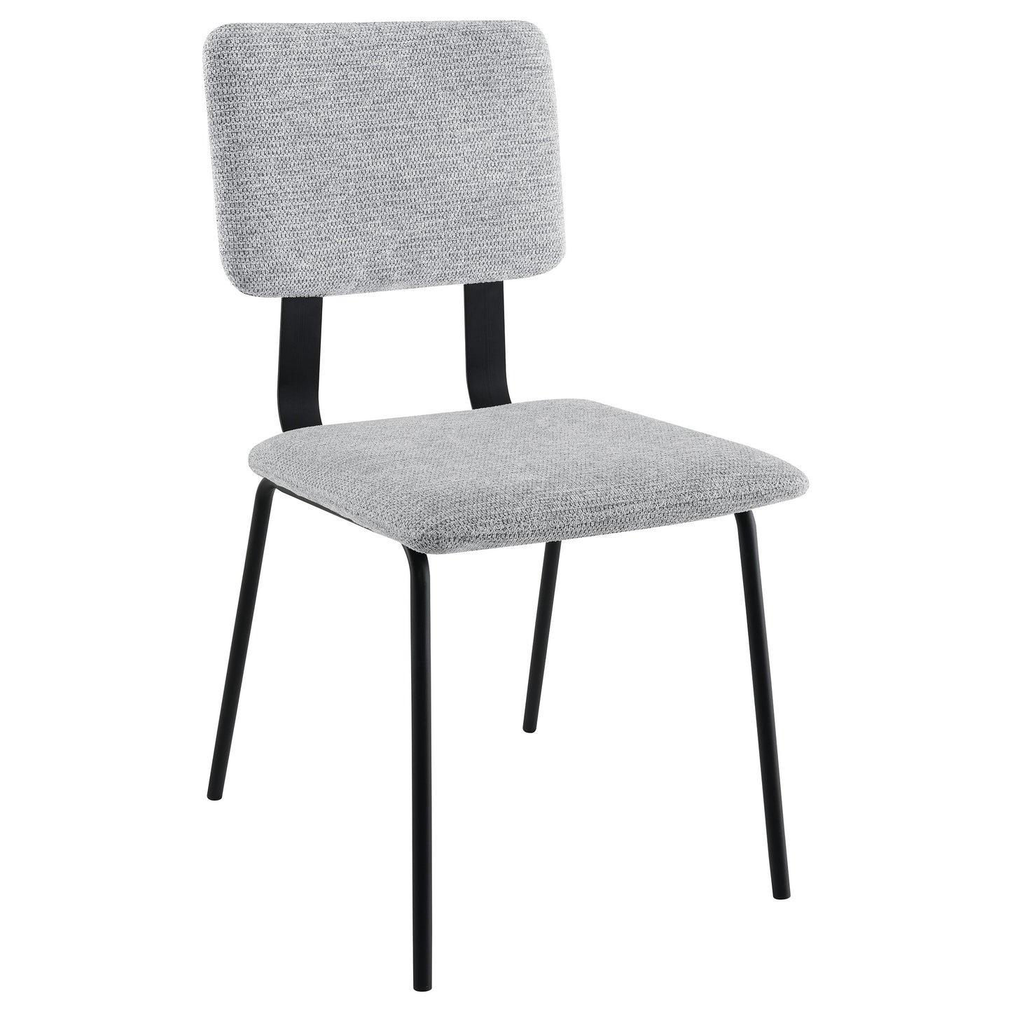 ashlyn fabric upholstered dining side chair grey (set of 2)