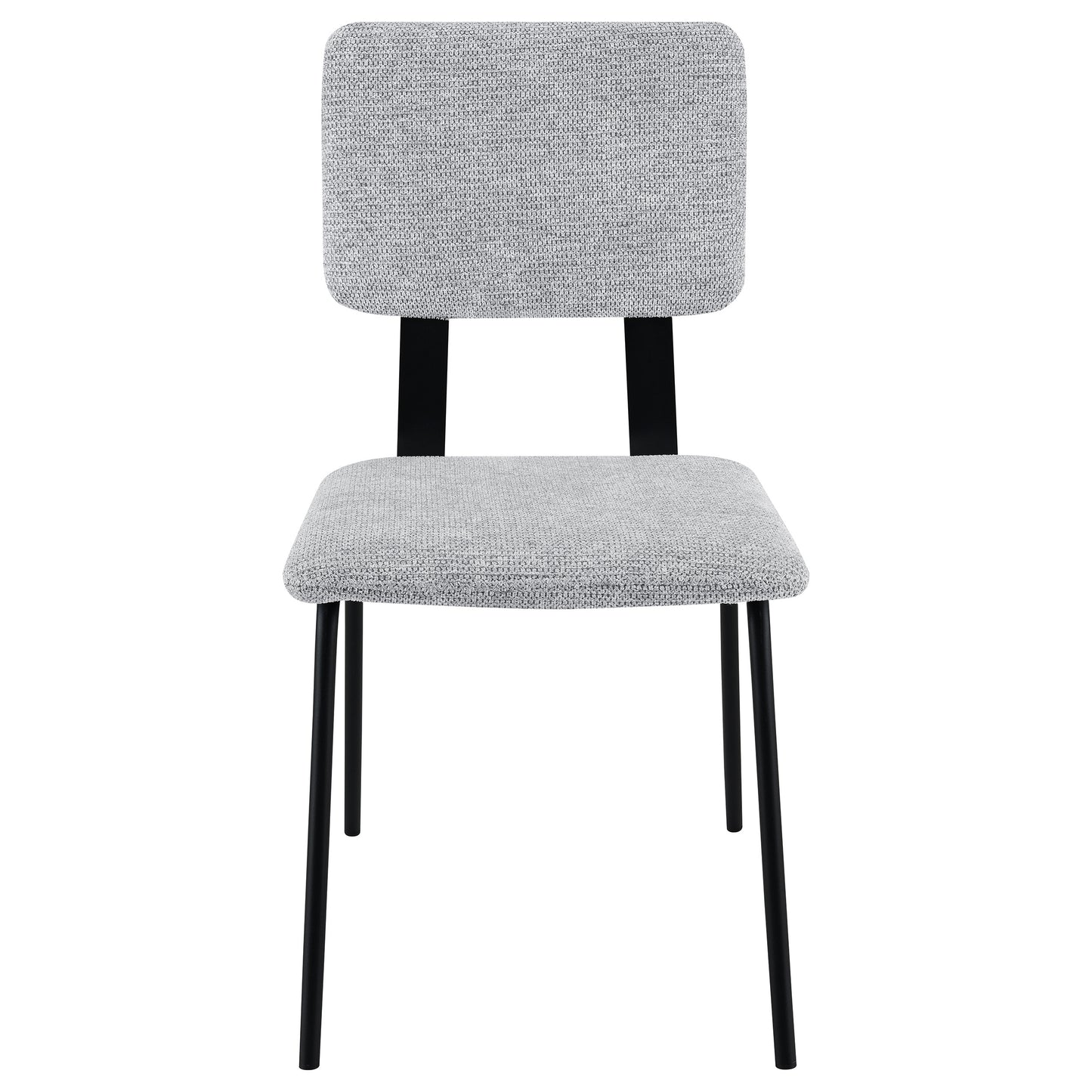 ashlyn fabric upholstered dining side chair grey (set of 2)