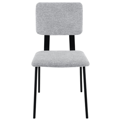 Ashlyn Fabric Upholstered Dining Side Chair Grey (Set of 2)