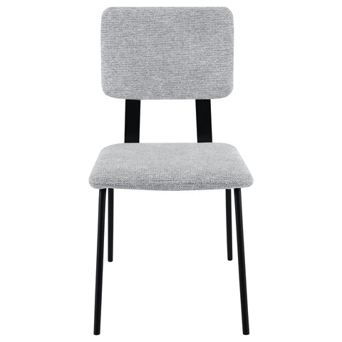 Barlow Fabric Upholstered Dining Side Chair Grey (Set of 2)Grey