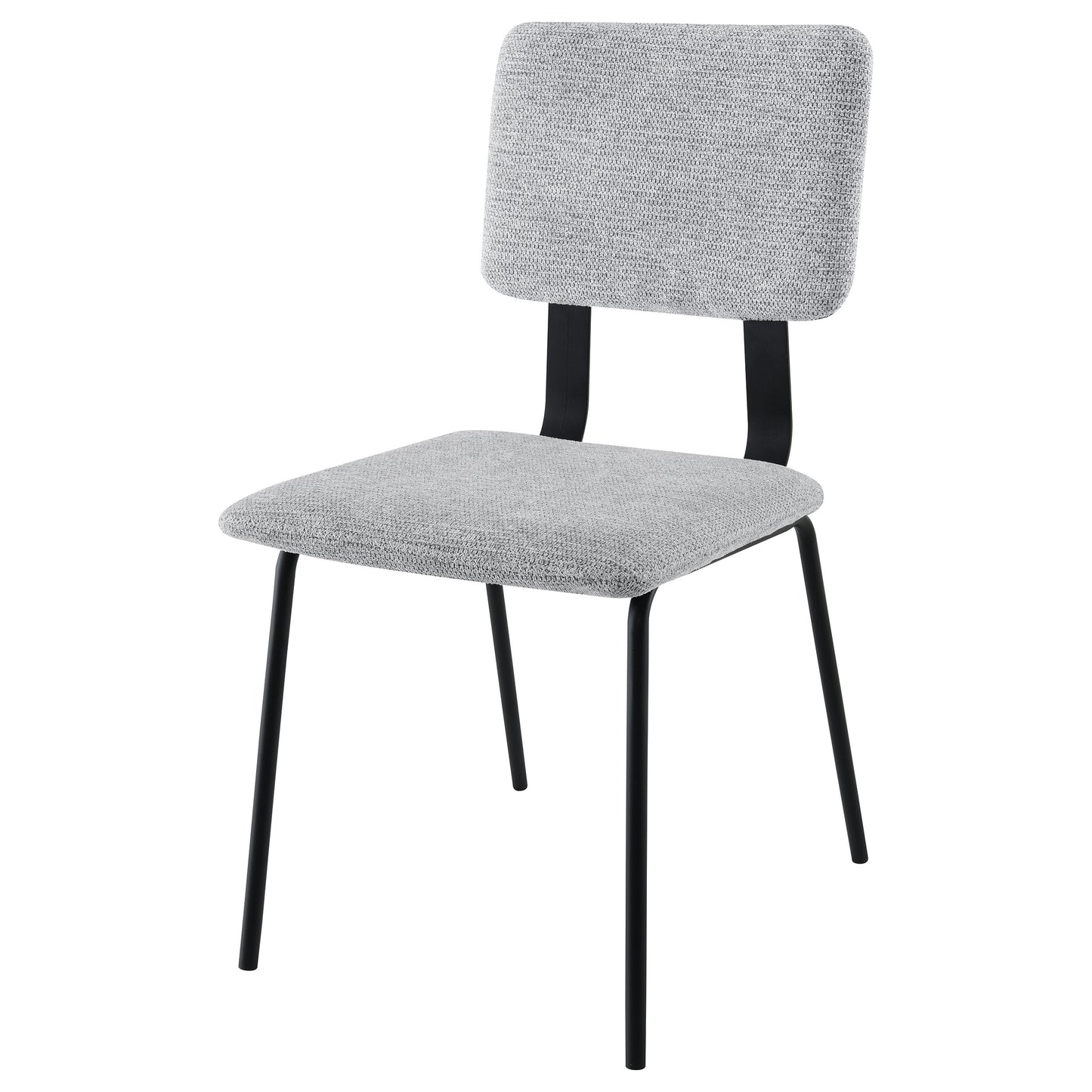 ashlyn fabric upholstered dining side chair grey (set of 2)