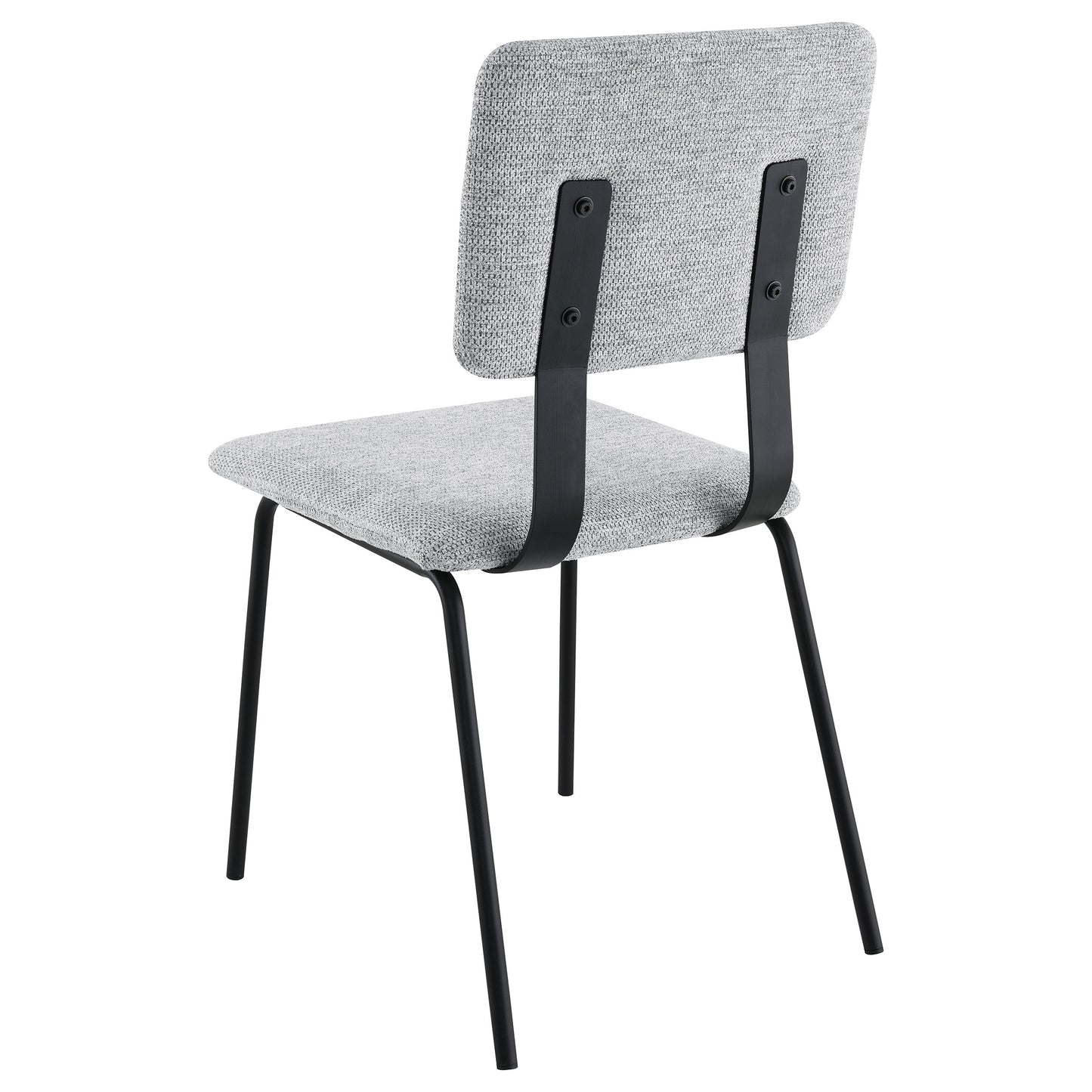 ashlyn fabric upholstered dining side chair grey (set of 2)