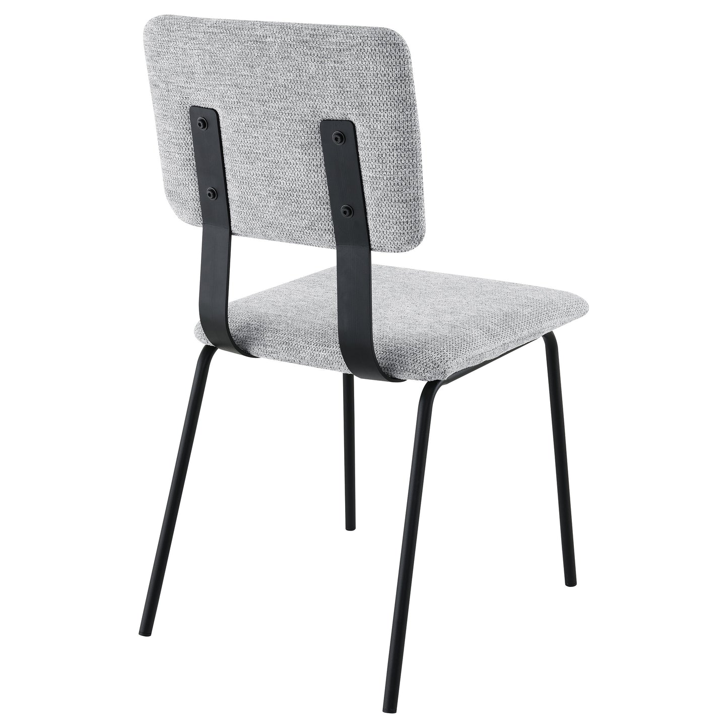 ashlyn fabric upholstered dining side chair grey (set of 2)