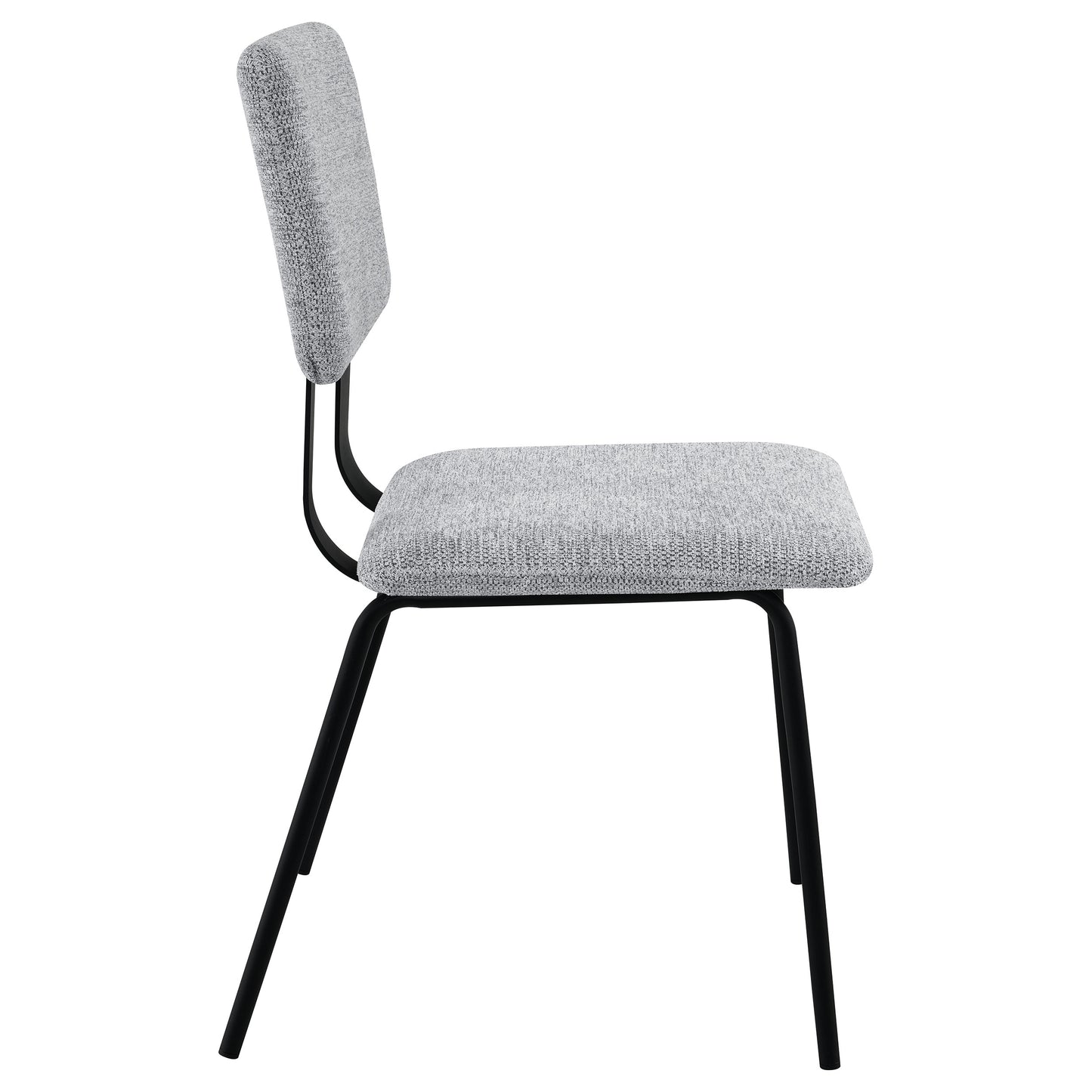 ashlyn fabric upholstered dining side chair grey (set of 2)