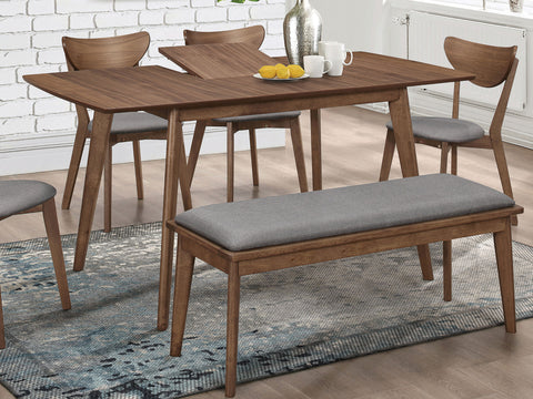 Cotswold 63-inch Extension Leaf Dining Table Natural WalnutNatural Walnut