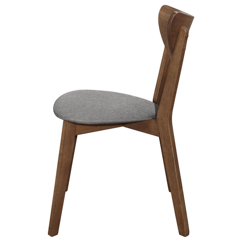 Cotswold Dining Side Chair Grey and Natural Walnut (Set of 2)Natural Walnut