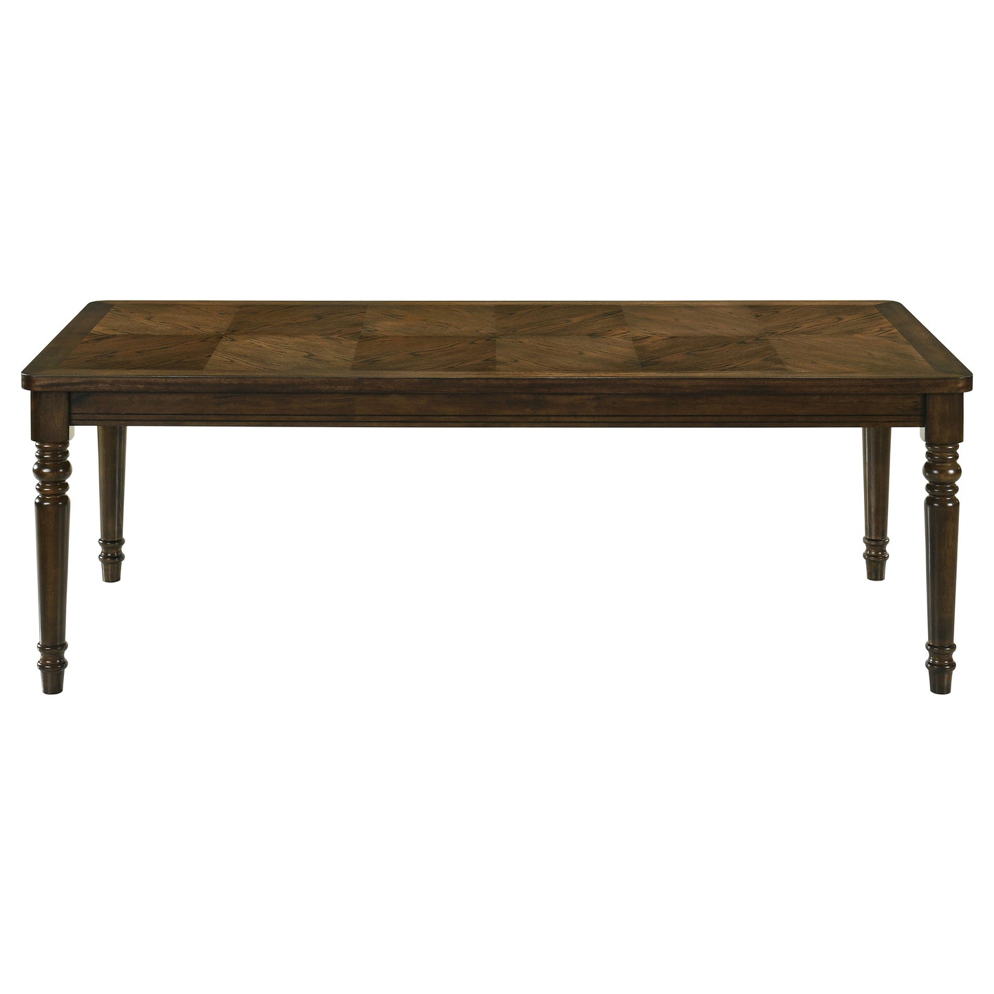 glenmark rectangular 87-inch wood dining table chestnut