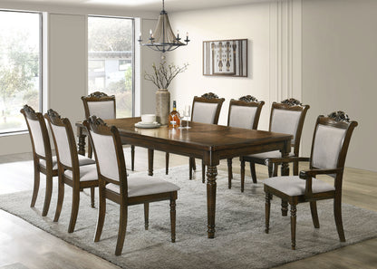 Glenmark Rectangular 87-inch Wood Dining Table Chestnut