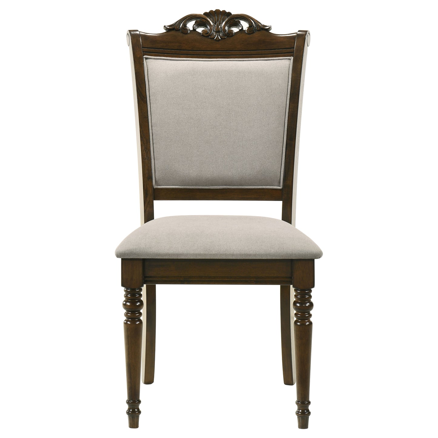 glenmark wood dining side chair chestnut (set of 2)