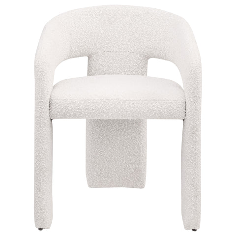 8" Boucle Upholstered Dining Side Chair Cream Cream