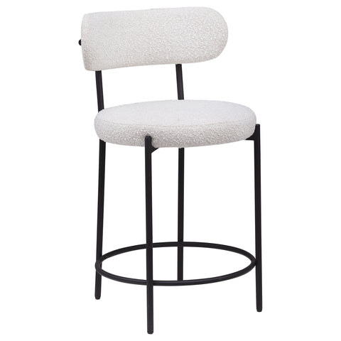 Lucien Boucle Upholstered Counter Chair Cream (Set of 2)Cream