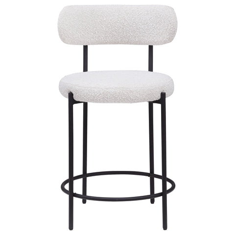 Lucien Boucle Upholstered Counter Chair Cream (Set of 2)Cream