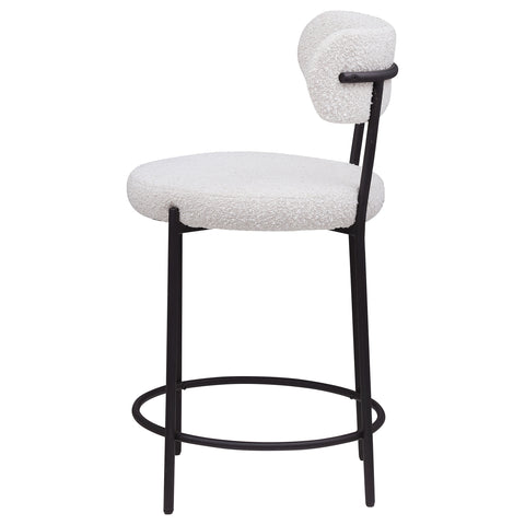Lucien Boucle Upholstered Counter Chair Cream (Set of 2)Cream