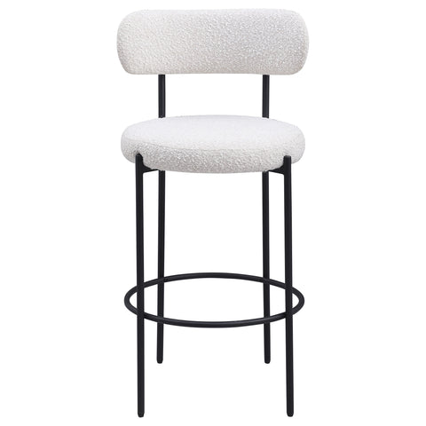 Lucien Boucle Upholstered Bar Chair Cream (Set of 2)Cream