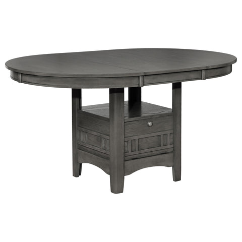 Simmons Oval 60-inch Extension Leaf Dining Table Medium GreyMedium Grey