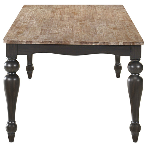Joel 5-piece Rectangular Dining Set Charcoal Sand ThroughCharcoal Sandthrough